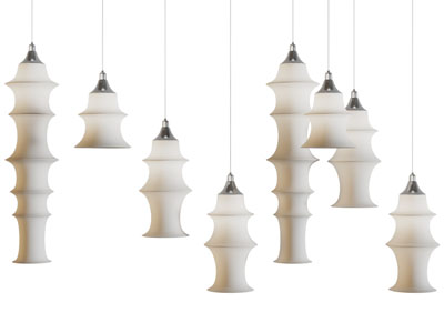 新中式竹节灯罩吊灯