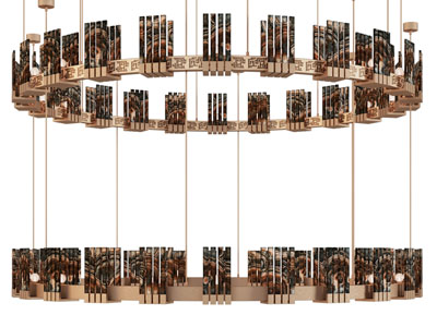 新中式圆形吊灯