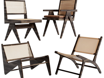 侘寂风休闲椅子