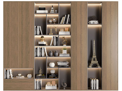 现代实木装饰柜