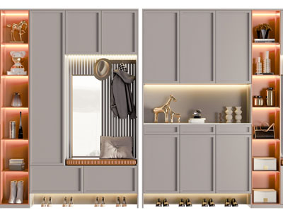 现代玄关装饰鞋柜