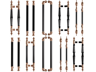 欧式大门拉手3d模型 欧式大门拉手
