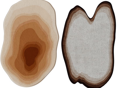 现代不规则地毯3d模型 现代不规则地毯