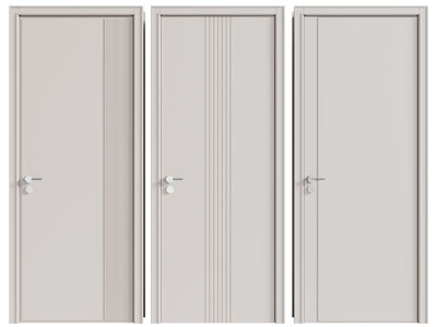 现代单扇平开门