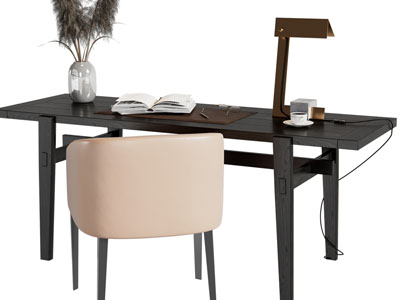 现代书桌椅组合