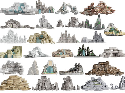 新中式假山、石头