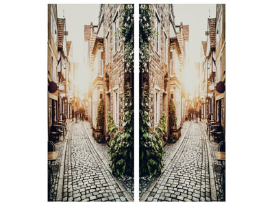 现代建筑道路装饰挂画