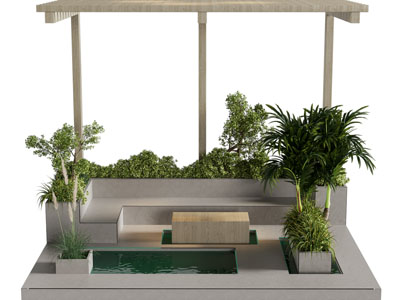 现代庭院景观园艺小品