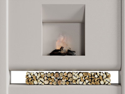 侘寂风壁炉火炉