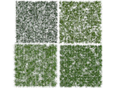 现代方形景观草地