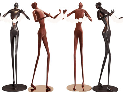 现代雕塑落地灯