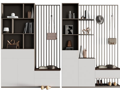 现代玄关装饰鞋柜