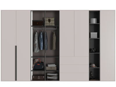 现代衣柜3d模型 现代衣柜