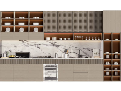 新中式橱柜、吊柜