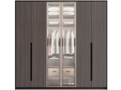 现代装饰玻璃柜门的衣柜3d模型 现代装饰玻璃柜门的衣柜