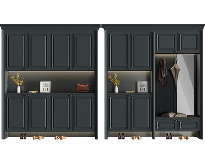 美式玄关装饰鞋柜