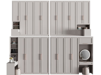 现代衣柜3d模型 现代衣柜