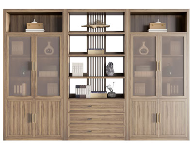 新中式实木装饰柜