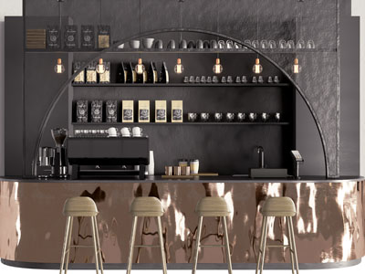 现代酒吧吧台