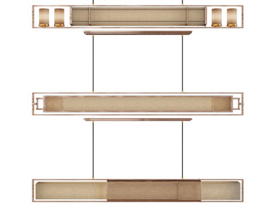 新中式长方形吊灯