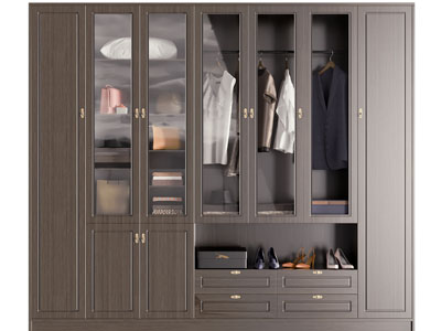 现代衣柜3d模型 现代衣柜