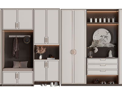 新中式玄关鞋柜