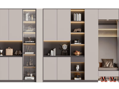 现代玄关装饰鞋柜