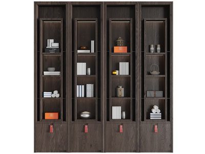 新中式实木书柜