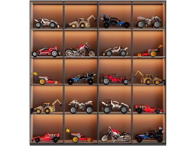 现代模型车展柜、装饰柜