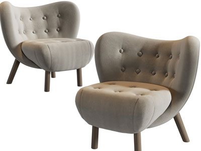 北欧布艺休闲椅子