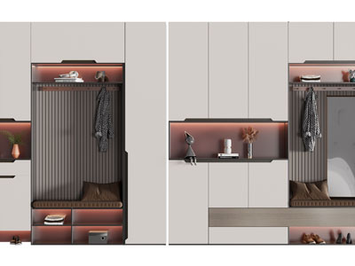 现代玄关装饰鞋柜