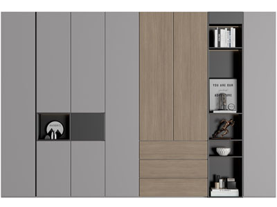 现代衣柜3d模型 现代衣柜