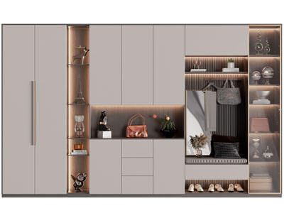 现代玄关装饰鞋柜