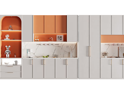 现代轻奢酒柜3d模型 现代轻奢酒柜