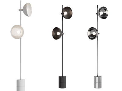 现代双头落地灯