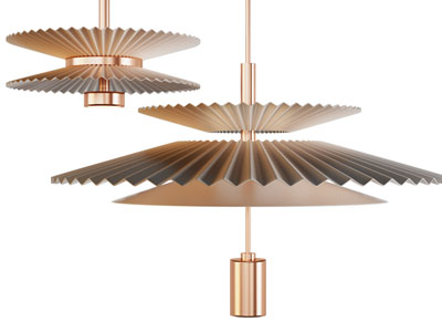 现代折扇灯罩吊灯