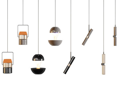 现代垂线单头吊灯