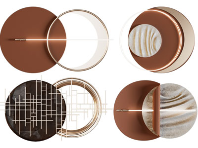 现代墙饰挂件、壁灯