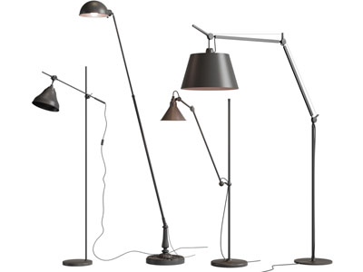 现代金属落地灯