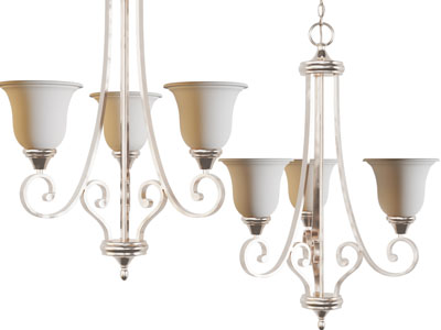 简欧铁艺雕花吊灯