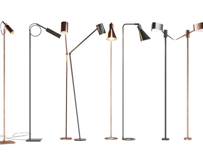 现代金属落地灯