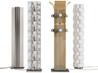 现代柱子造的落地灯