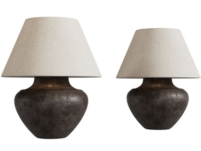 现代梯形灯罩台灯