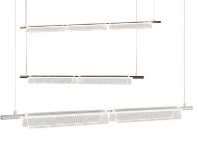 现代一字水晶灯罩吊灯