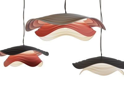 现代彩色多层灯罩吊灯