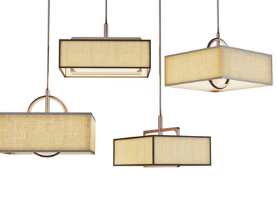 新中式方块吊灯