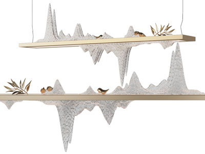 新中式山脉造的吊灯