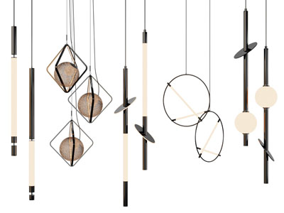 现代单头垂线吊灯