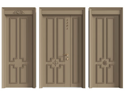 法式单扇、子母平开门