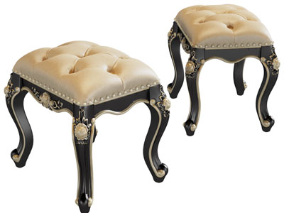 欧式雕花沙发凳子